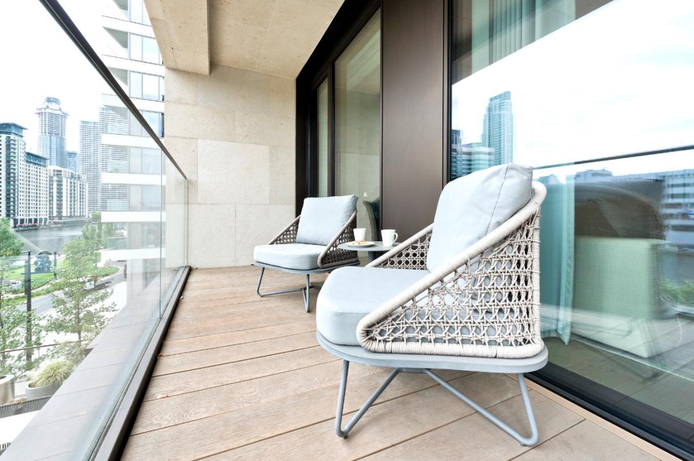 Elegant And Modern Apartments In Canary Wharf Right Next To Thames Londra Exterior foto