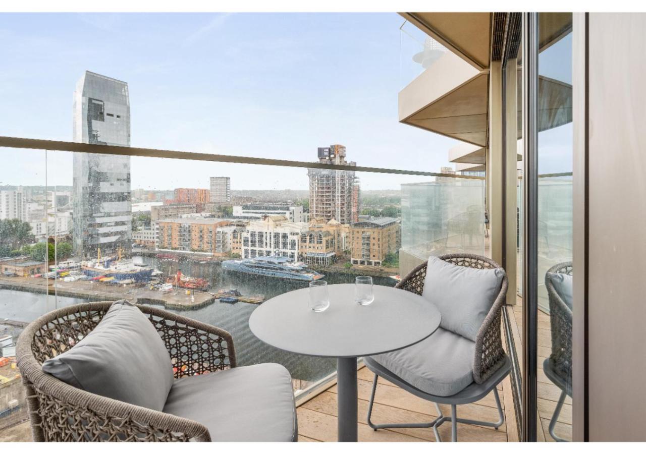Elegant And Modern Apartments In Canary Wharf Right Next To Thames Londra Exterior foto