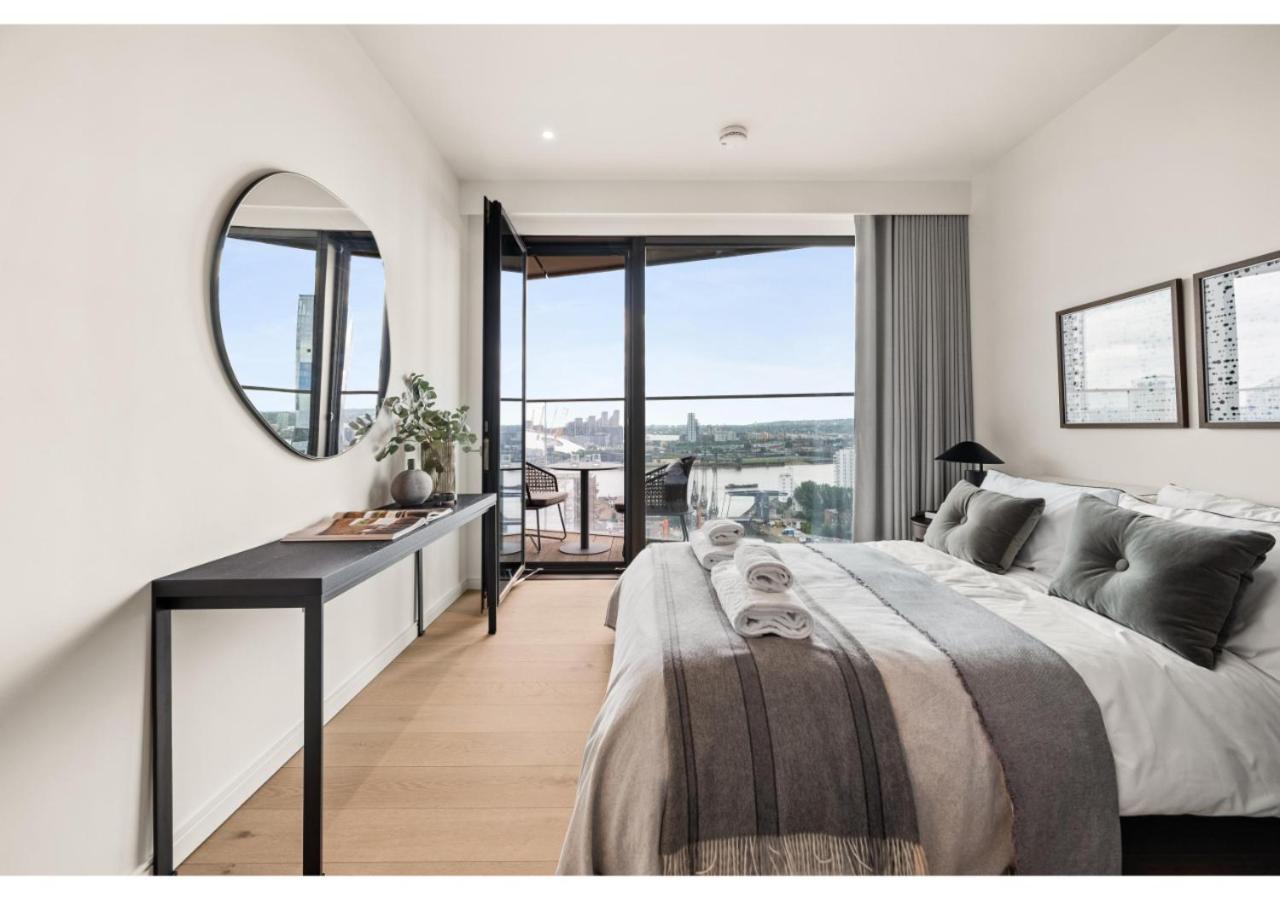 Elegant And Modern Apartments In Canary Wharf Right Next To Thames Londra Exterior foto