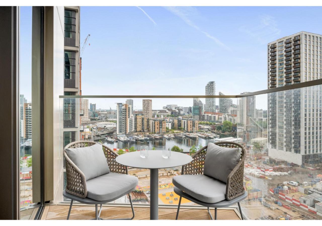 Elegant And Modern Apartments In Canary Wharf Right Next To Thames Londra Exterior foto