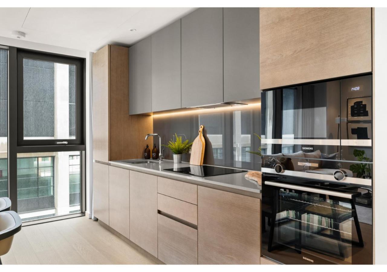 Elegant And Modern Apartments In Canary Wharf Right Next To Thames Londra Exterior foto