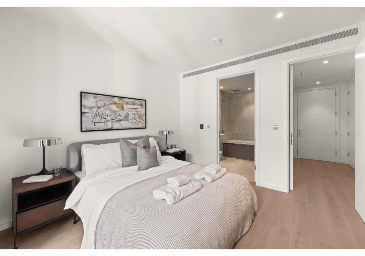 Elegant And Modern Apartments In Canary Wharf Right Next To Thames Londra Exterior foto