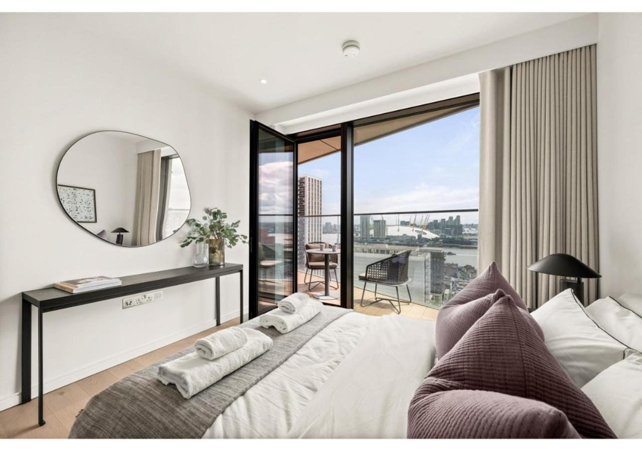 Elegant And Modern Apartments In Canary Wharf Right Next To Thames Londra Exterior foto