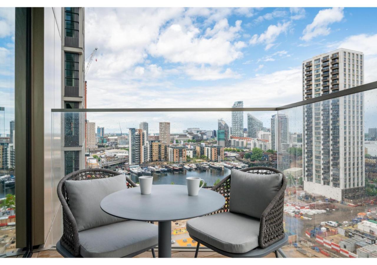 Elegant And Modern Apartments In Canary Wharf Right Next To Thames Londra Exterior foto