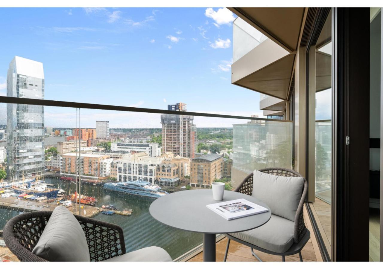 Elegant And Modern Apartments In Canary Wharf Right Next To Thames Londra Exterior foto