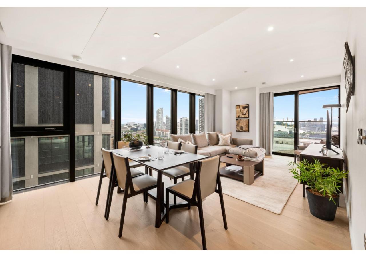 Elegant And Modern Apartments In Canary Wharf Right Next To Thames Londra Exterior foto
