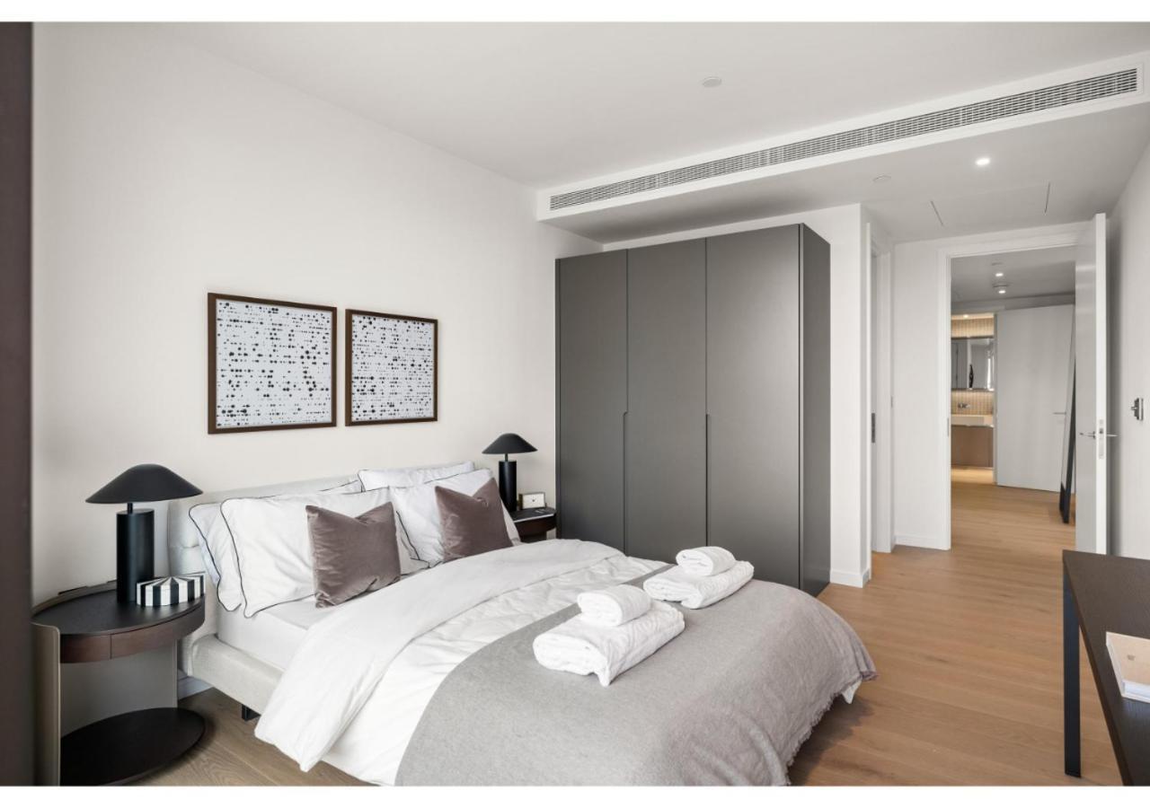 Elegant And Modern Apartments In Canary Wharf Right Next To Thames Londra Exterior foto