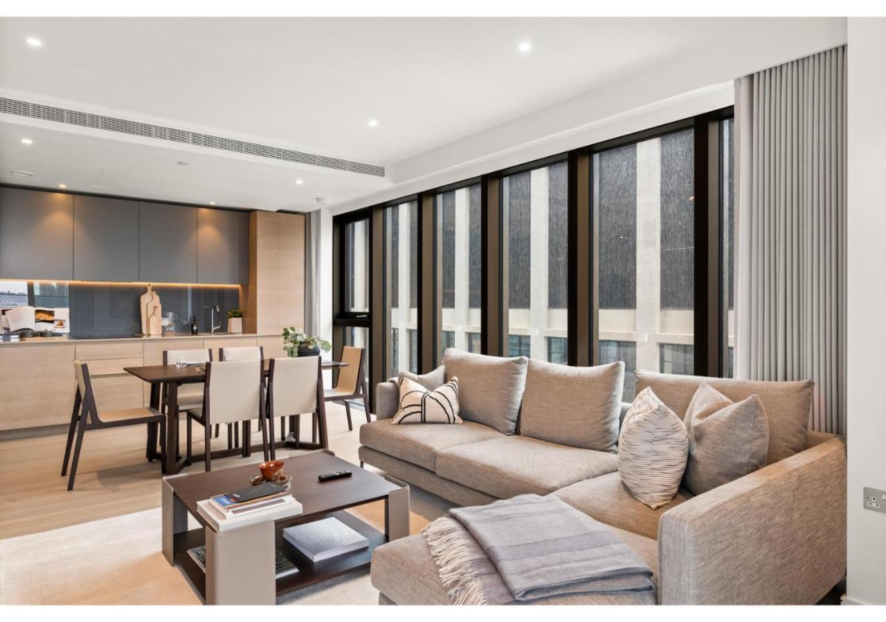 Elegant And Modern Apartments In Canary Wharf Right Next To Thames Londra Exterior foto