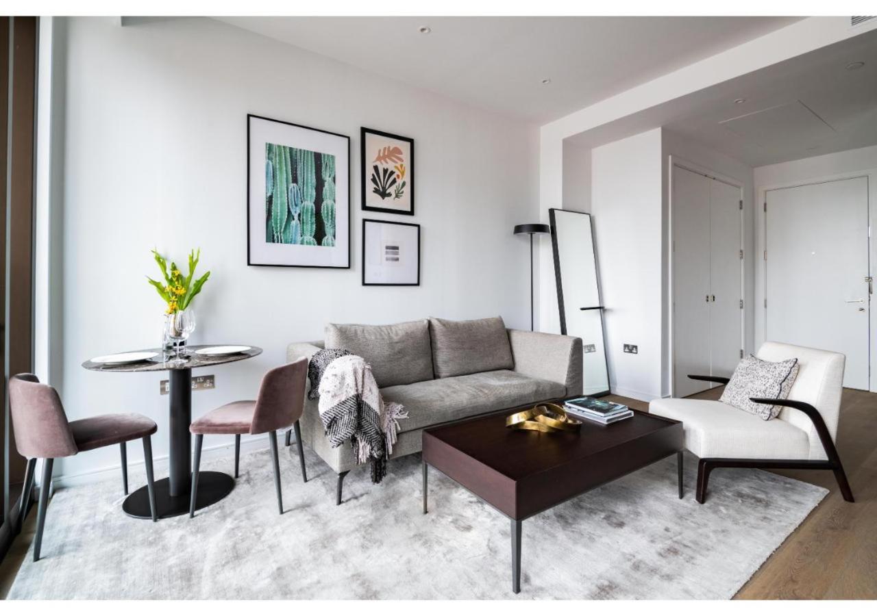 Elegant And Modern Apartments In Canary Wharf Right Next To Thames Londra Exterior foto