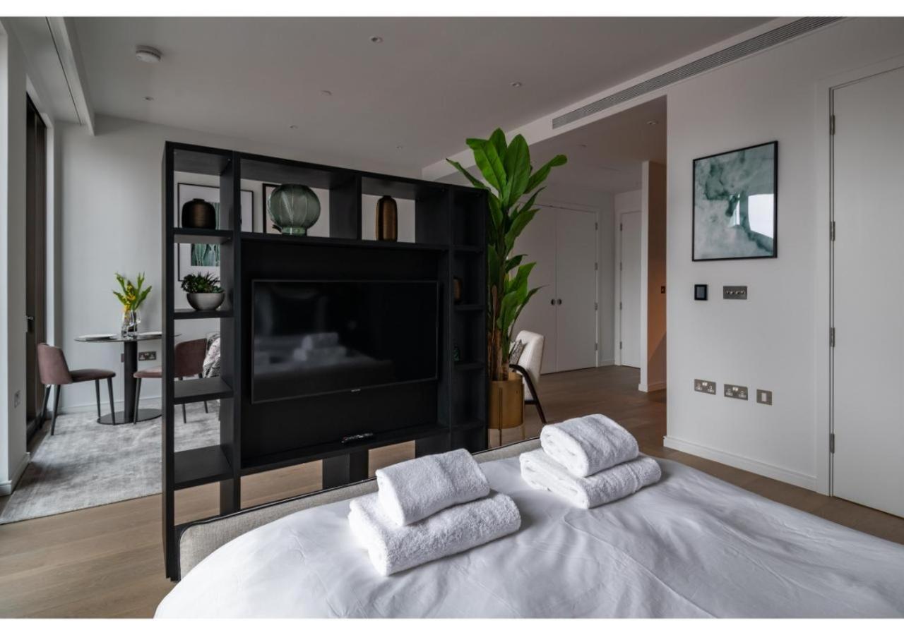 Elegant And Modern Apartments In Canary Wharf Right Next To Thames Londra Exterior foto