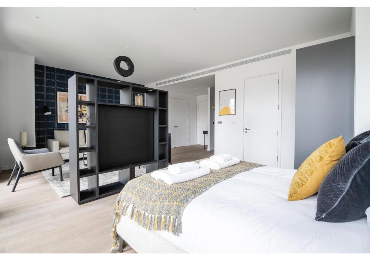 Elegant And Modern Apartments In Canary Wharf Right Next To Thames Londra Exterior foto