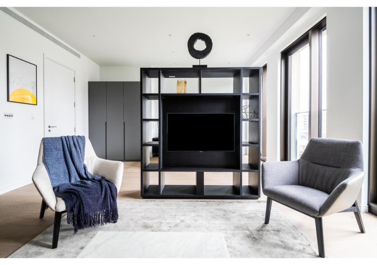 Elegant And Modern Apartments In Canary Wharf Right Next To Thames Londra Exterior foto